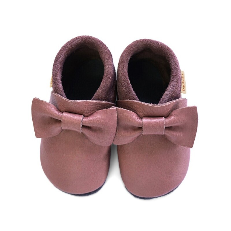 Baobaby babyschoentjes met zachte zool Pirouette grapeshake