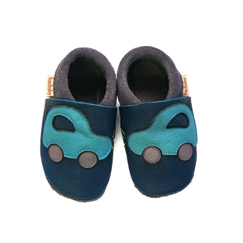 Baobaby babyschoentjes met zachte zool Buggy navy