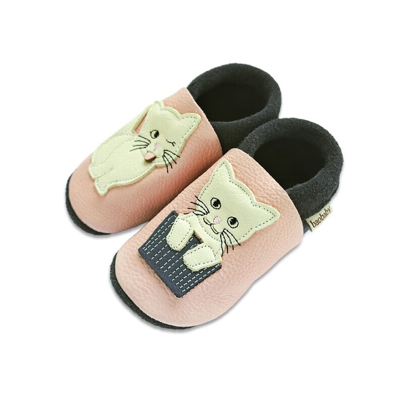 Baobaby babyschoentjes met zachte zool Cat’s Kiss roze