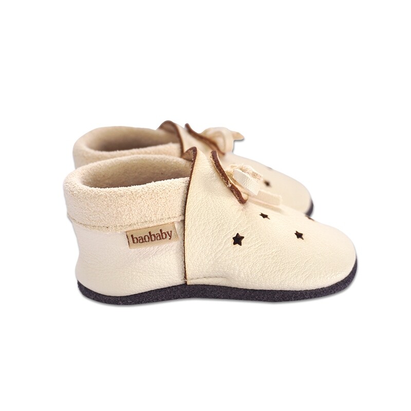 Baobaby babyschoentjes met zachte zool Sterren wit
