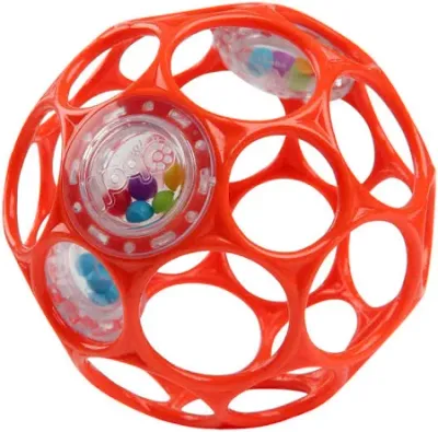 Oball Rattle 10 cm Rammelaar Rood