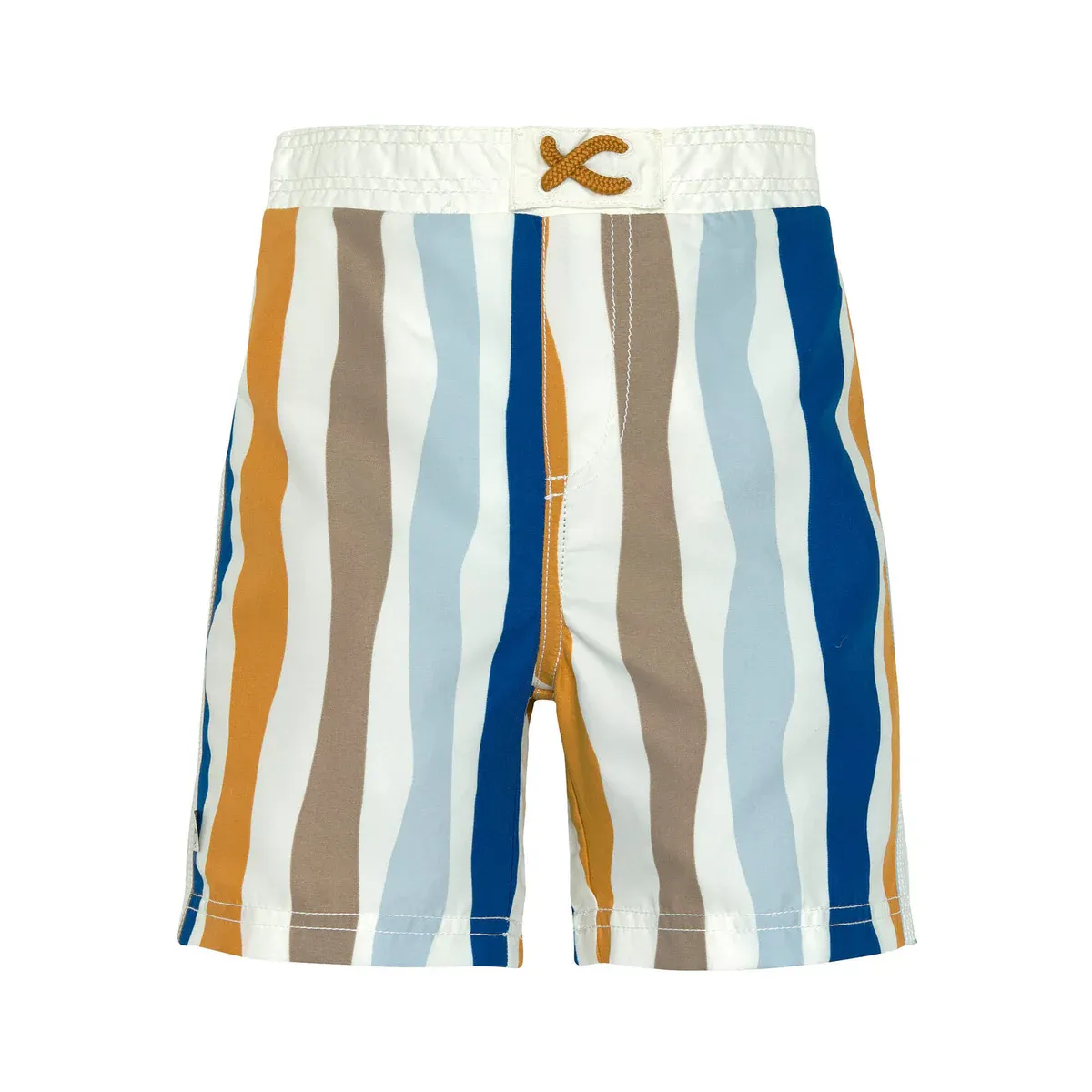 Lässig Gestreepte zwemshort - Board shorts blue/nature
