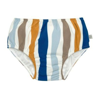 Lässig Gestreepte zwemluier - Swim diaper waves blue/nature
