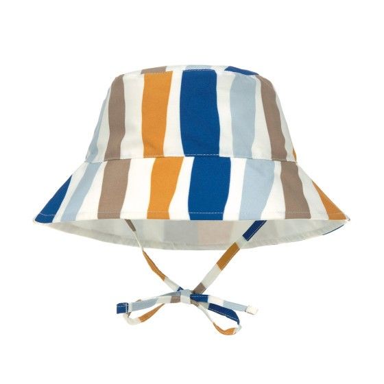 Lässig Sun Protection Bucket Zonnehoedje Waves Blue/Nature