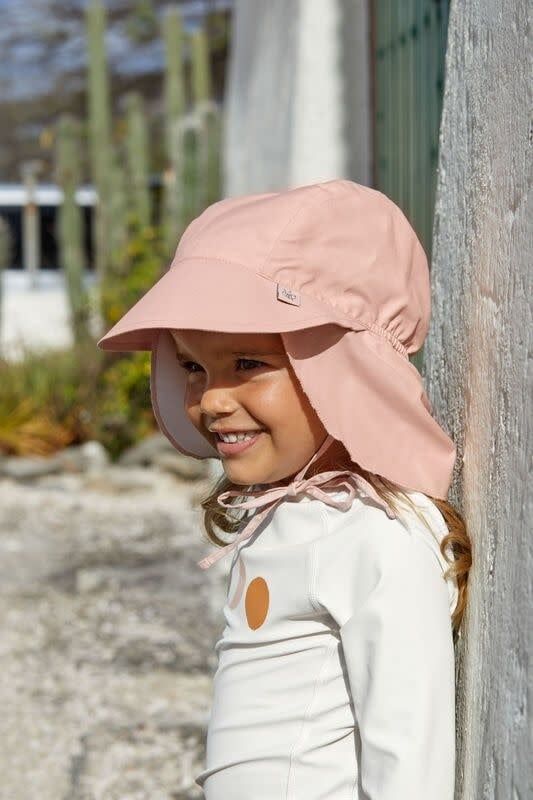 Sun protection flap hat pink