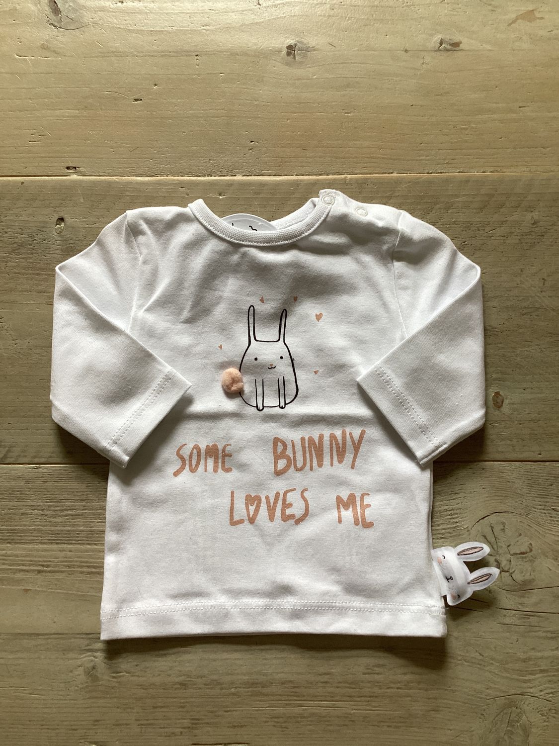 T-shirt konijn wit