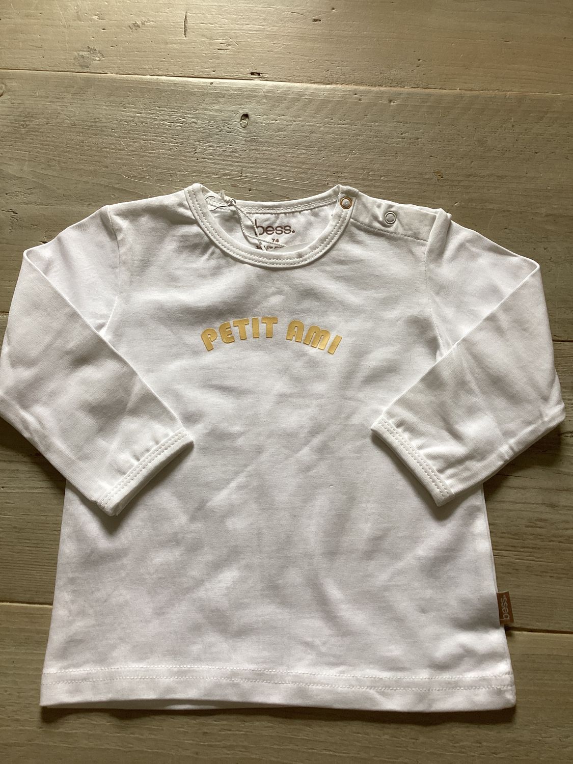 Witte T-shirt petit ami 74
