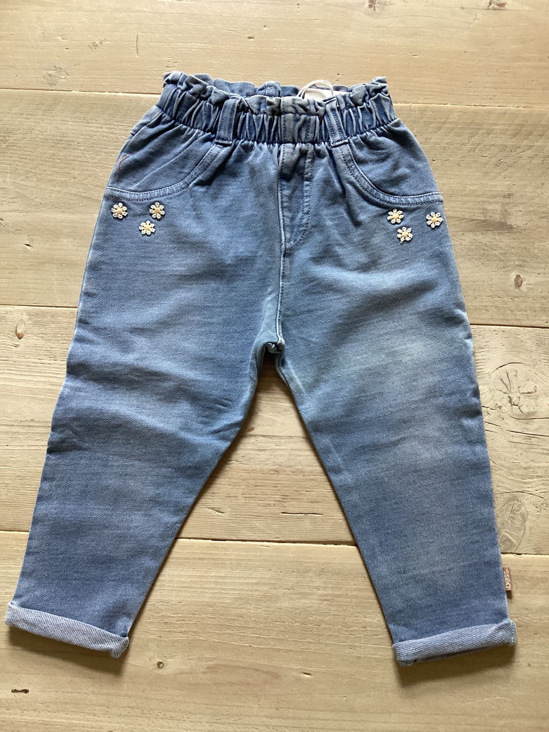 Stond wash broekje met bloemetjes 86