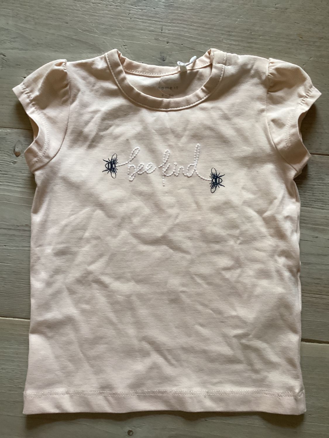 Zalm kleurige T-shirt