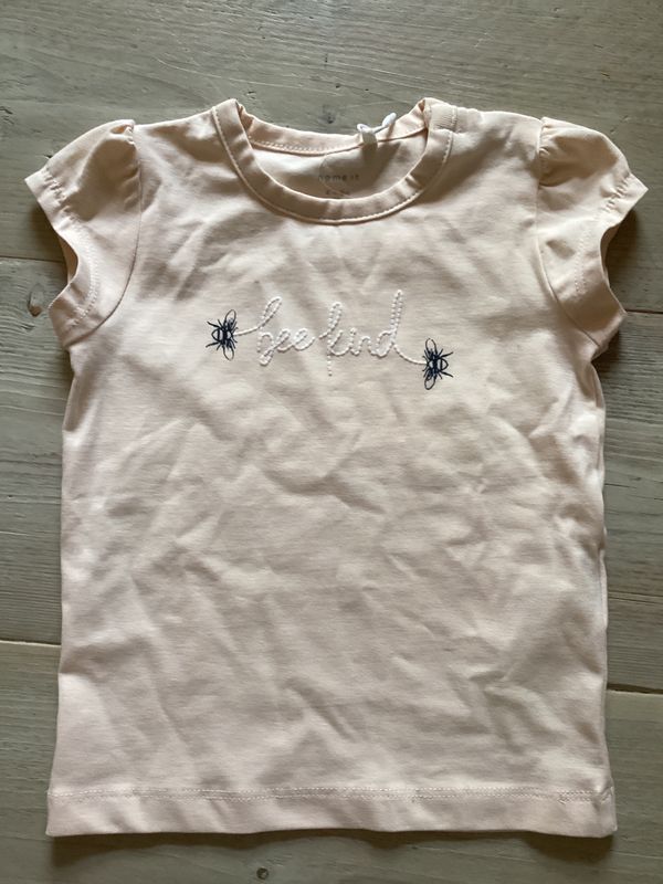 Zalm kleurige T-shirt