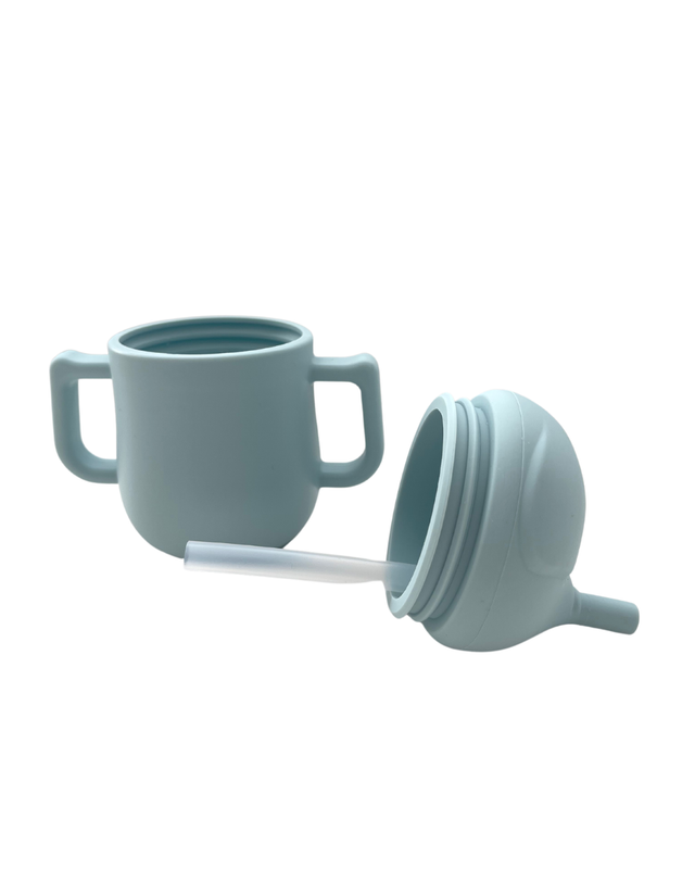 Mabebi Pinnawala drinkbeker met rietje l Blauw
