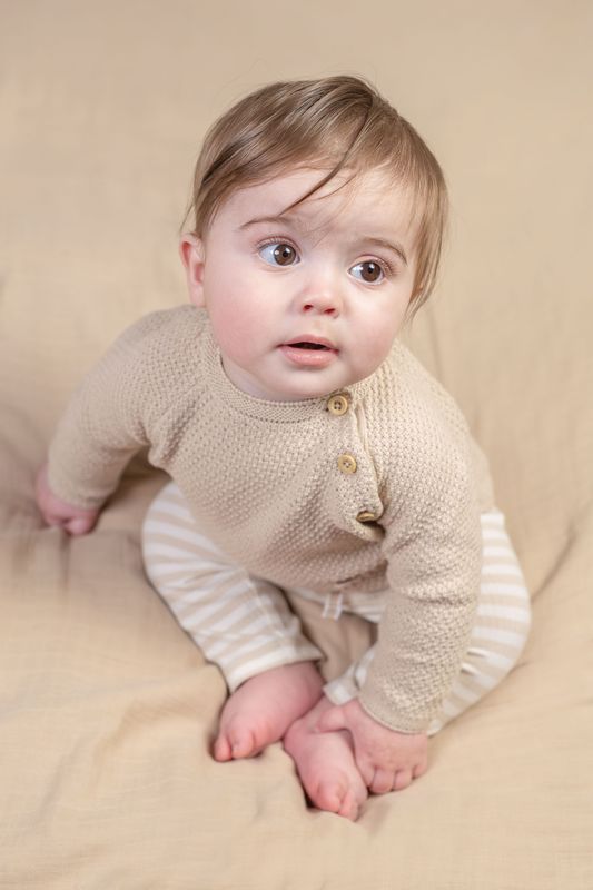 Little dutch Broekje Stripe Sand/White