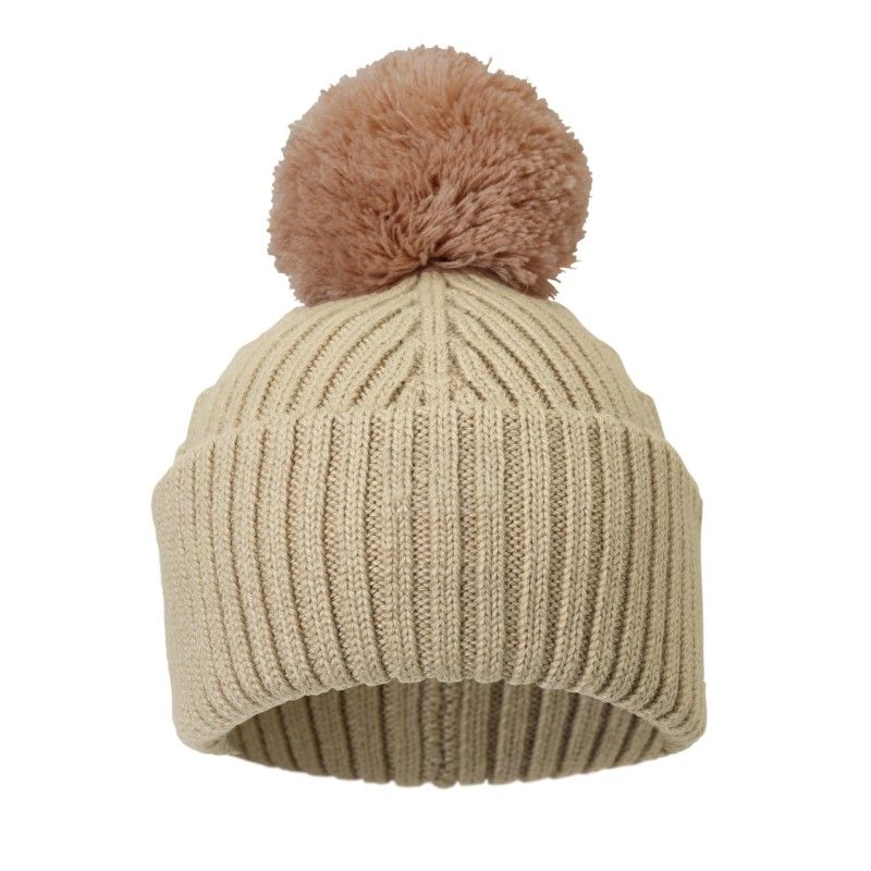 Elodie Wollen Beanie Pure Khaki - 1-2y