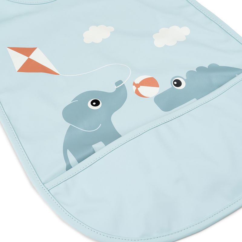 Done by Deer - Bib w/velcro Playground Blue (per 1 pcs)