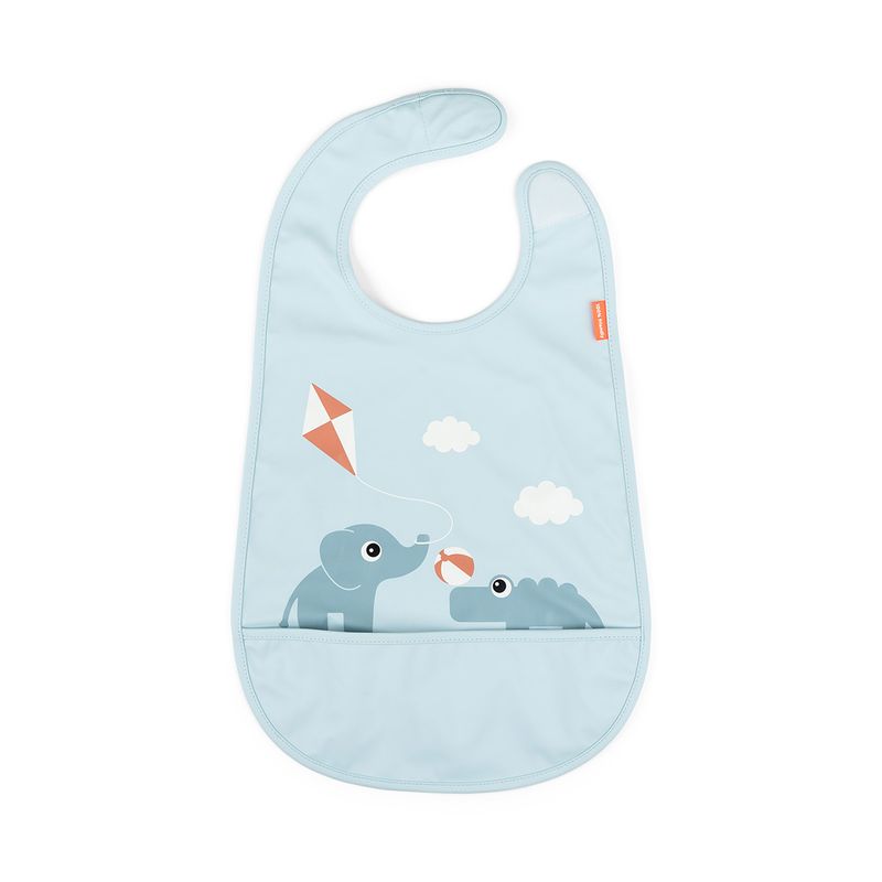 Done by Deer - Bib w/velcro Playground Blue (per 1 pcs)