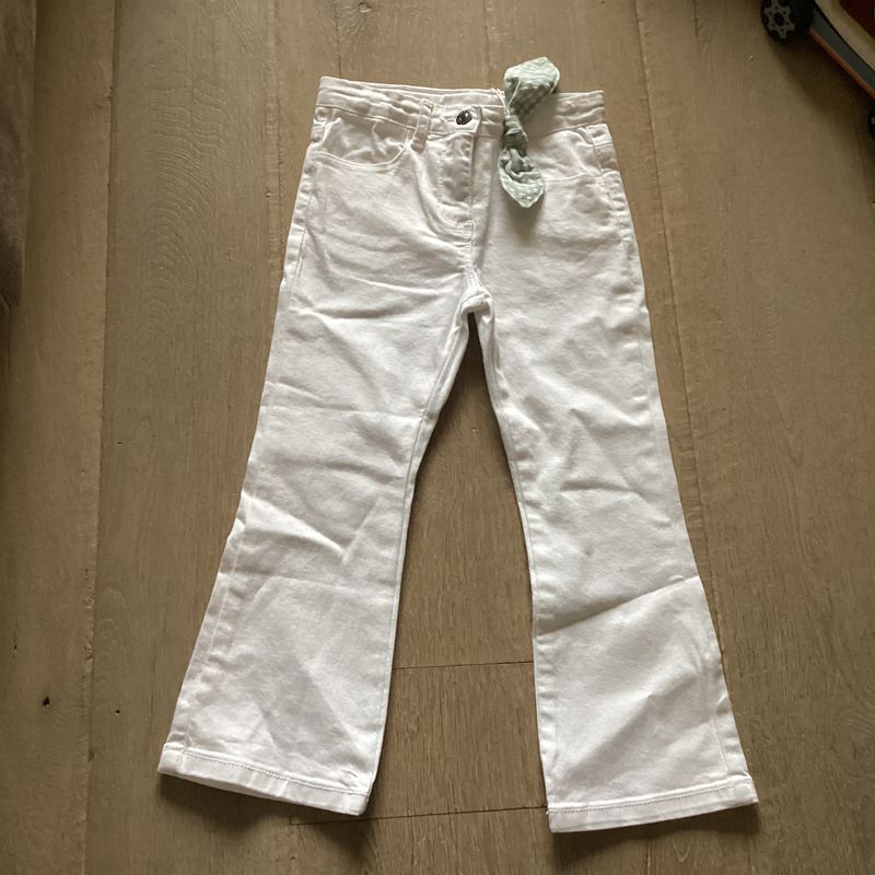 Jeans wit Daisy flowers