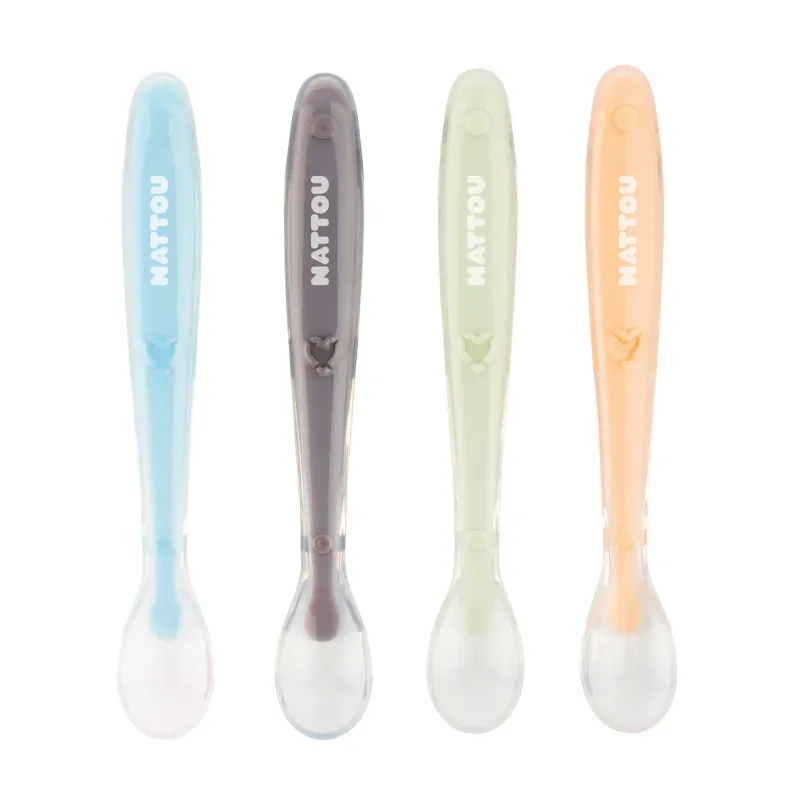 Nattou Lepels Silicone Set voor Kinderen 4 Stuks
