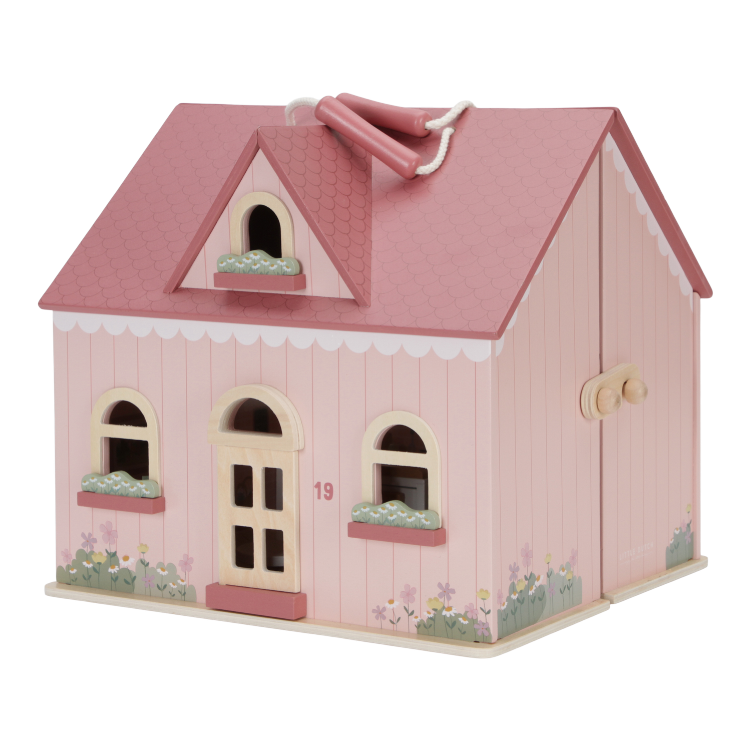 Essentials Draagbaar poppenhuis hout