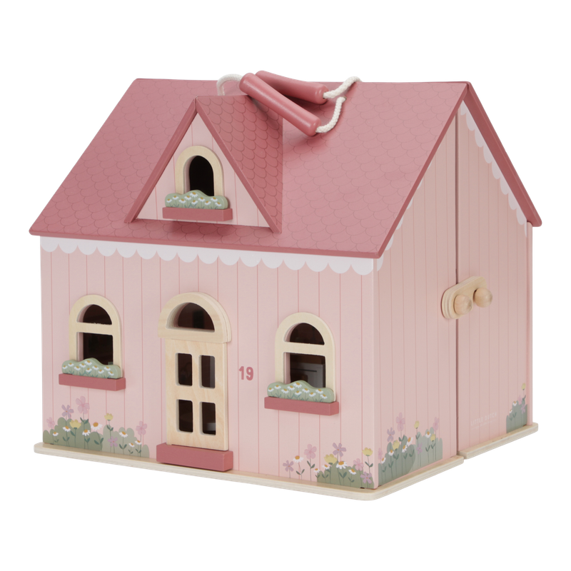 Essentials Draagbaar poppenhuis hout