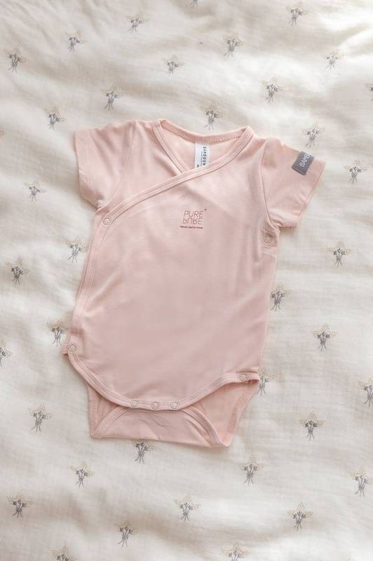 Bamboom Bodypakje met korte mouwen - 2 stuks - ROZE