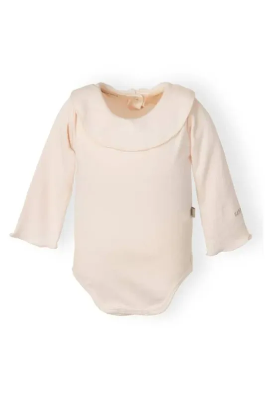Bamboom Meisjesbody met volanthals - PINK 04