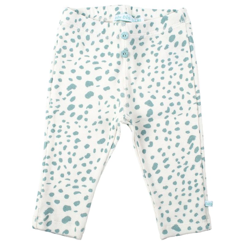 Blablabla broek wit met blauwe stippen