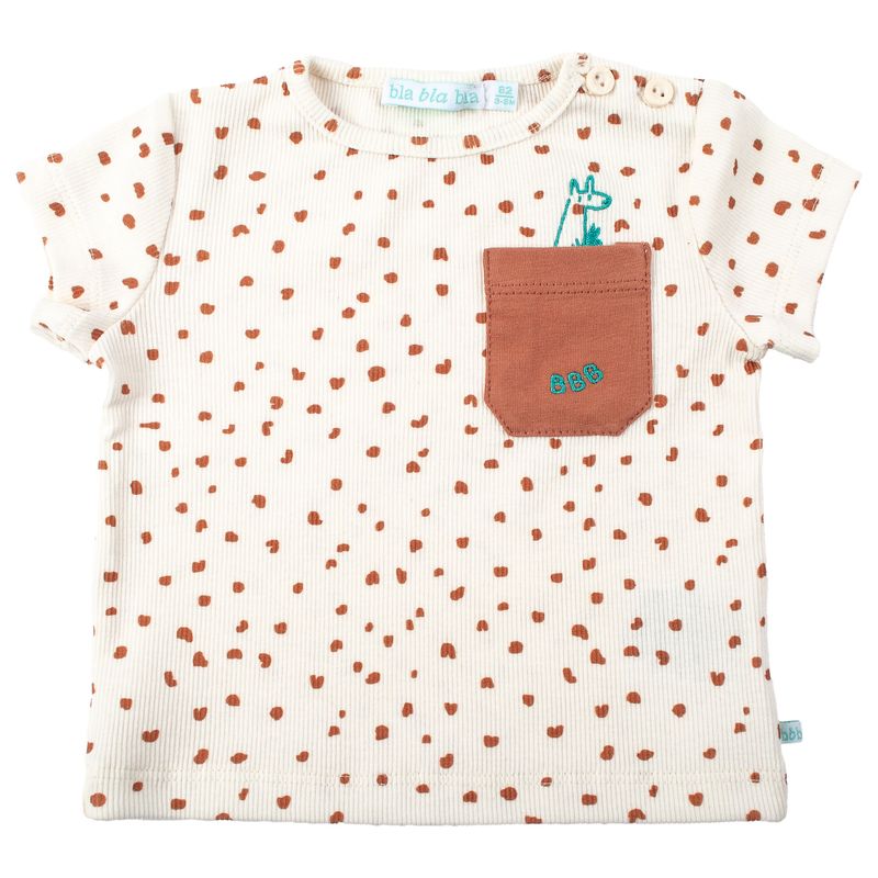 Blablabla t-shirt met druppels roest