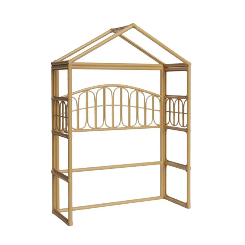Coko&#39;s Bedhuisje Rotan Hoofdbord - - Naturel