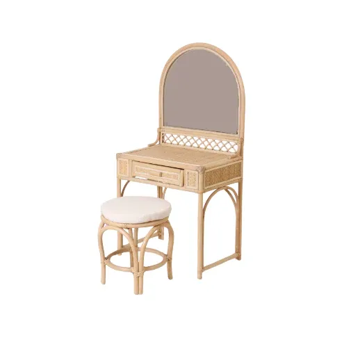 Coko&#39;s Nima Rotan kaptafel met kruk