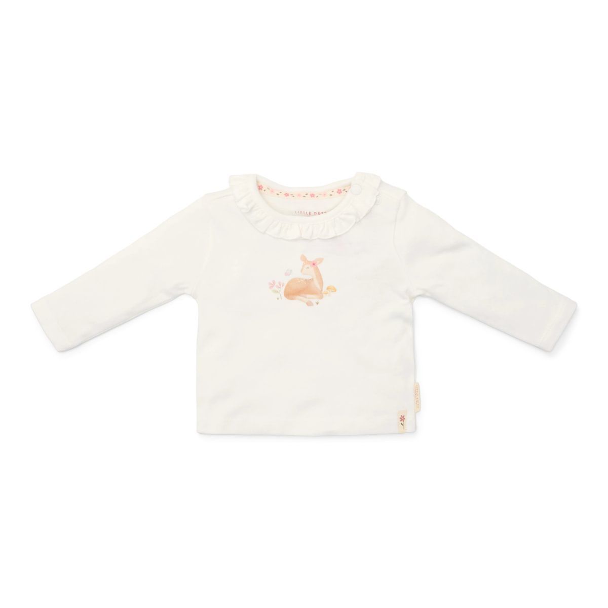 Little Dutch T-shirt lange mouw Off White