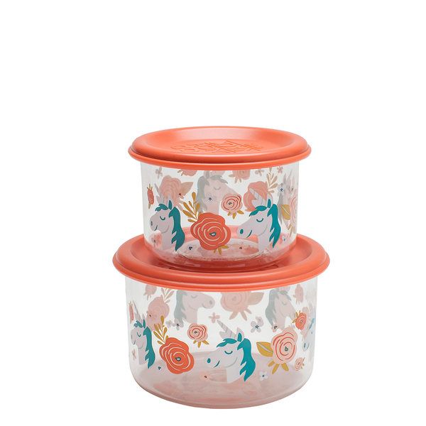 Good Lunch® snack containers (set of 2) Unicorn