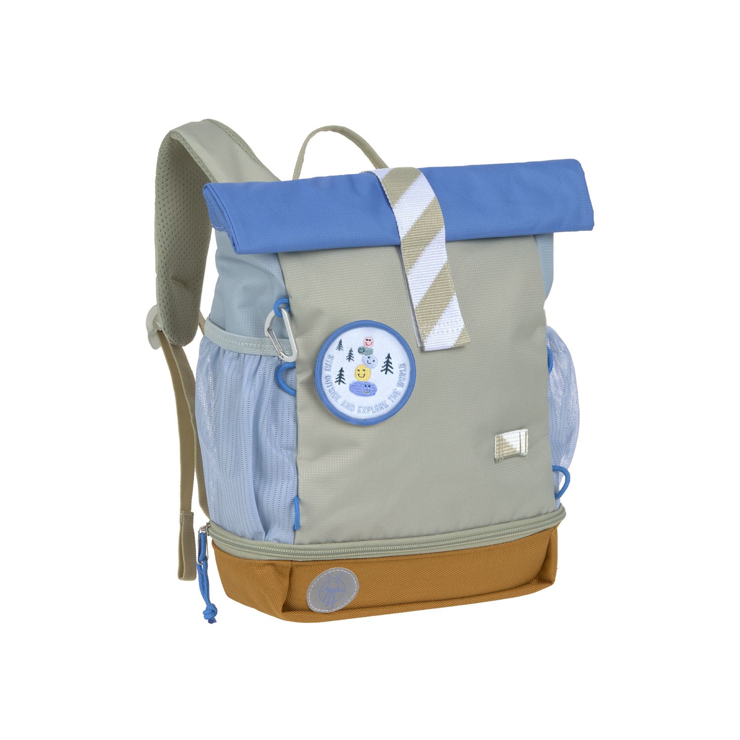 Lässig Mini Rolltop Rugzak - Sunny Explorer, groenblauw