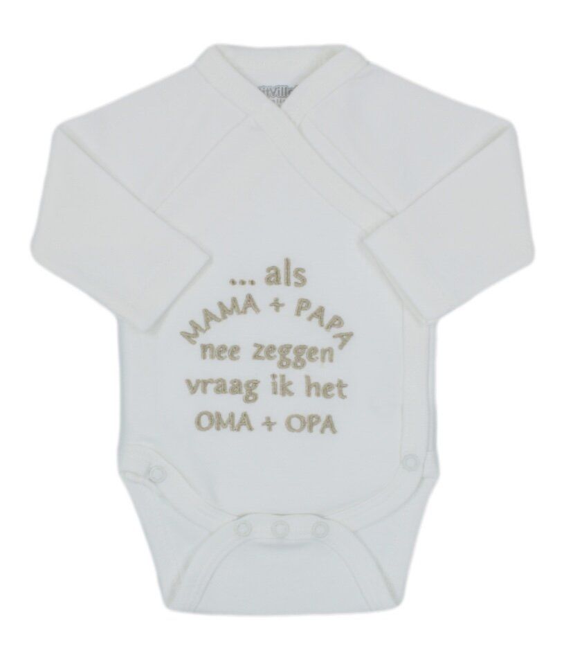Romper als mama + papa, ecru
