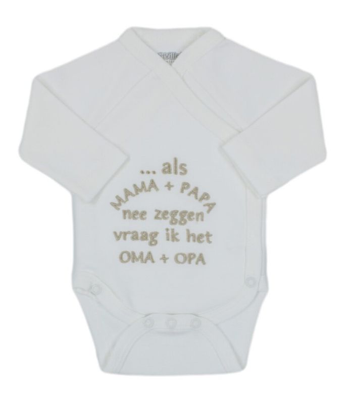 Romper als mama + papa, ecru