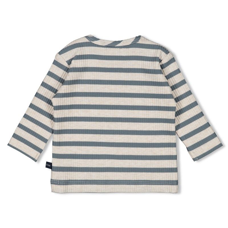 Longsleeve rib met streep - Let's Go!