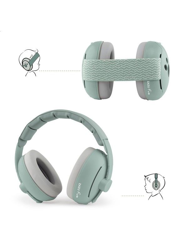 ZAZU - Earmufs Baby &amp; Junior - Green