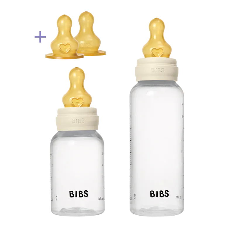 Baby BPA-vrije PP fles Grow en Flow set 150ml/270ml Latex - Ivoor