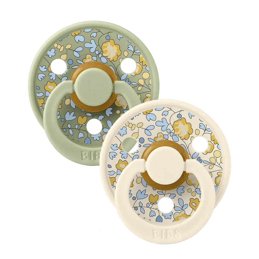 BIBS x LIBERTY Colour Fopspenen 2-pack Eloise - Sage Mix