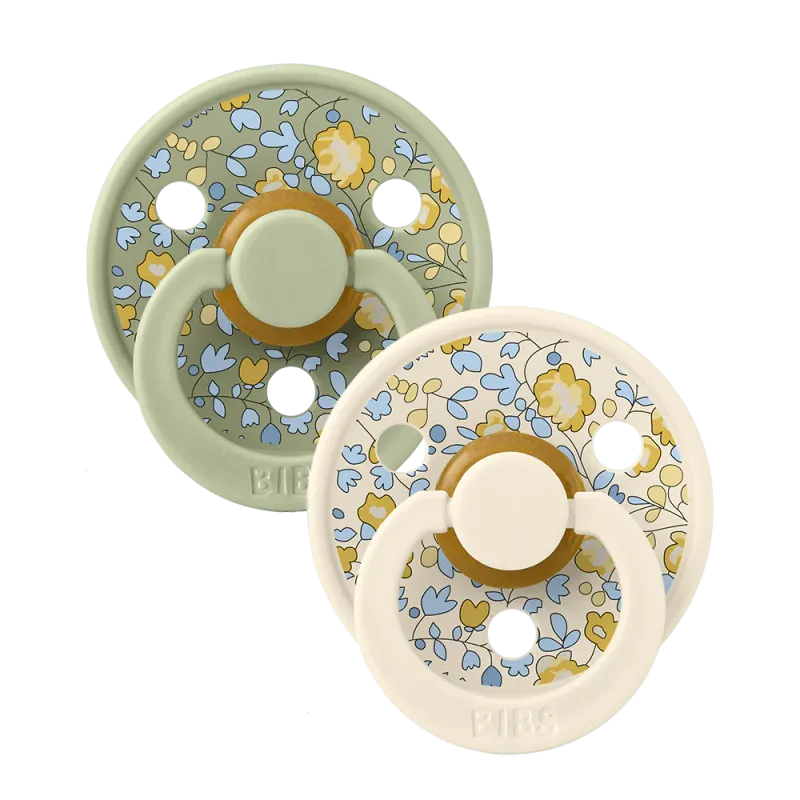 BIBS x LIBERTY Colour Fopspenen 2-pack Eloise - Sage Mix