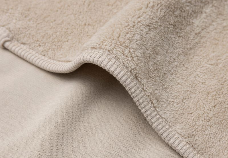 Deken - Basic Jersey - Sherpa Warm Sand - 75/100 - 100 x 150