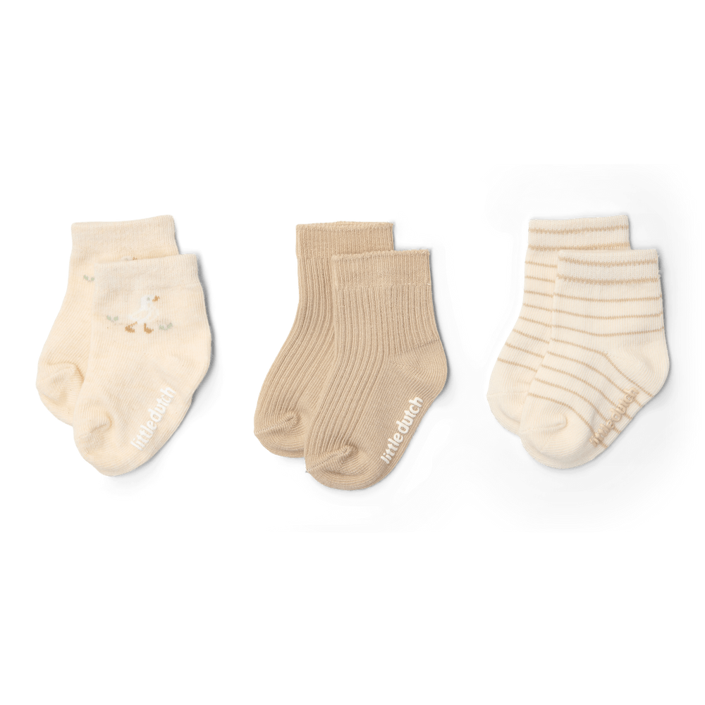 3-pack sokken - Meerkleurig - Newborn Naturals - Little Goose 62/74