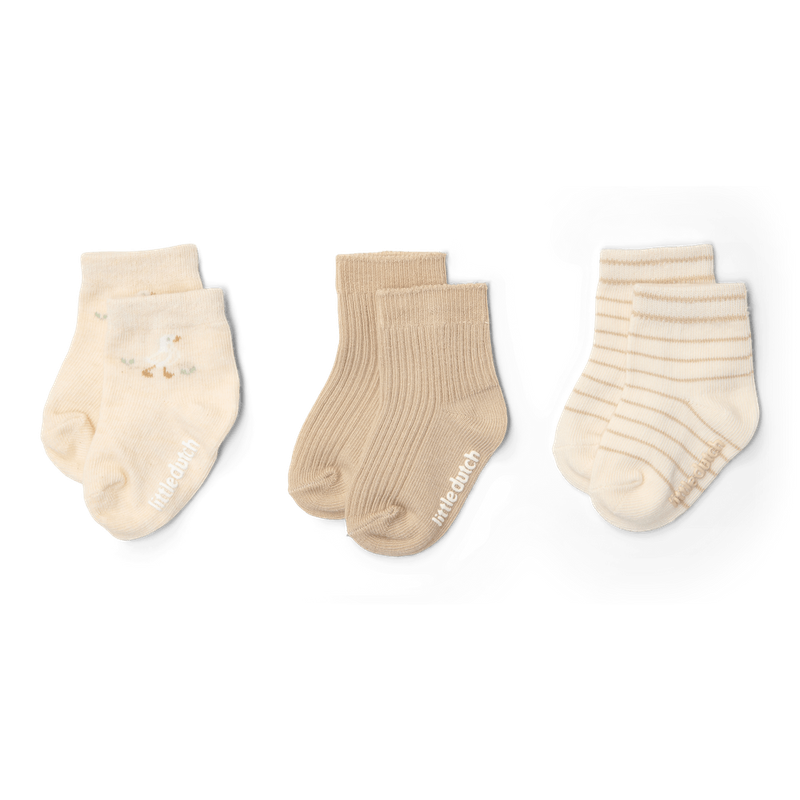 3-pack sokken - Meerkleurig - Newborn Naturals - Little Goose 62/74