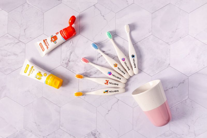 Bio Tandenborstel Krab Zachte Haartjes - zebra - Jelly - Papegaai - Crab