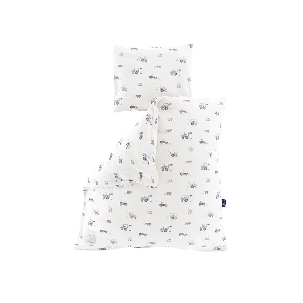 Träumeland Jersey donsovertrek Little Farm blue 100/135 - 40/60