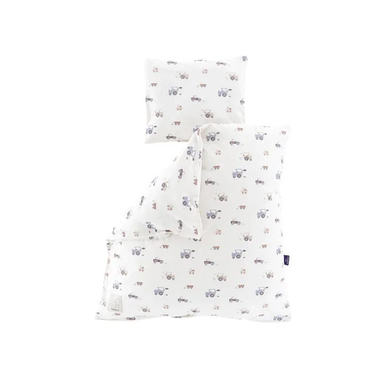 Träumeland Jersey donsovertrek Little Farm blue 100/135 - 40/60