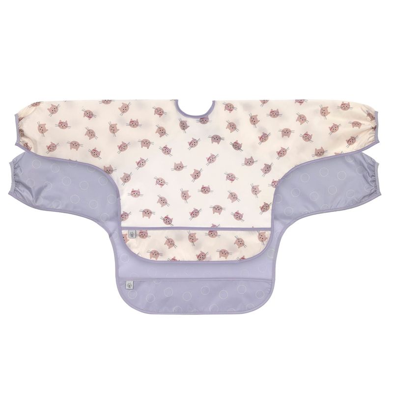 Lässig Slabbetjes met mouwen (2 stuks) - Tiny Team, Cat