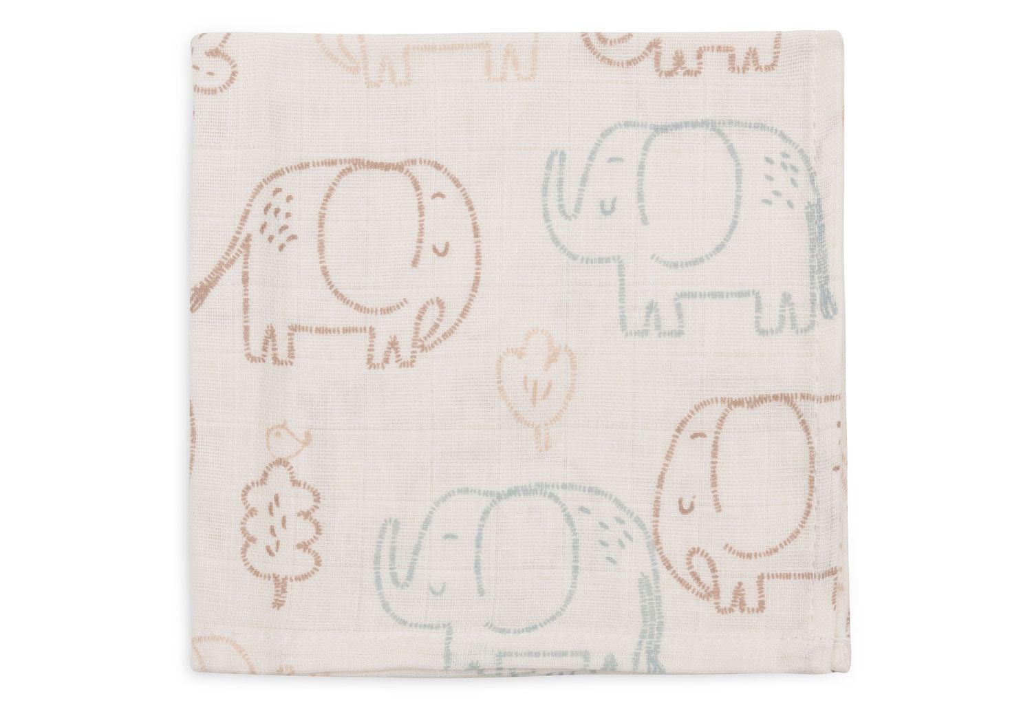 Hydrofiele Doek Small 70x70cm - Elephant Tales - 3 Stuks