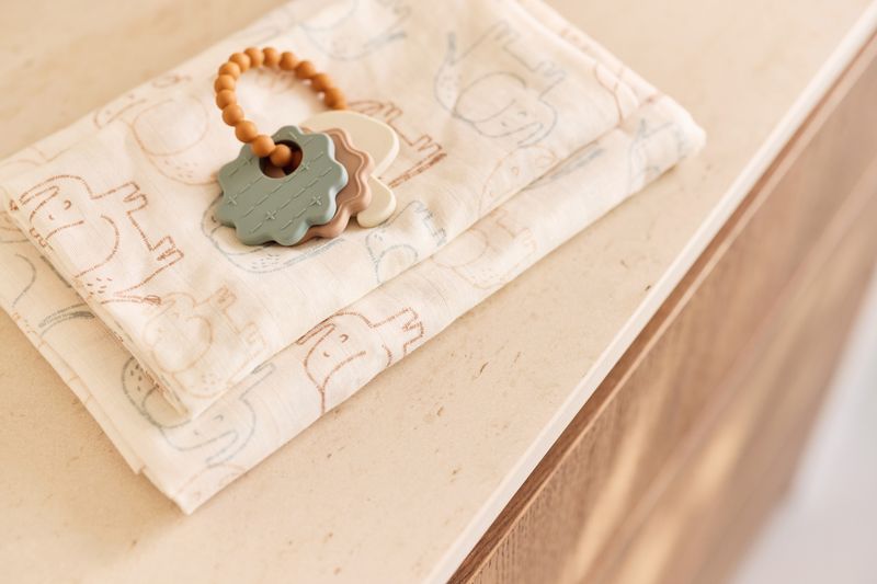 Hydrofiele Doek Small 70x70cm - Elephant Tales - 3 Stuks