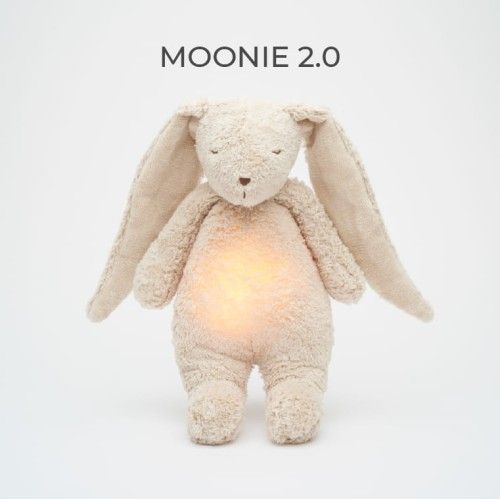 MOONIE 2.0 SAND - ORGANISCHE HUMMENDE KONIJN MET LAMP