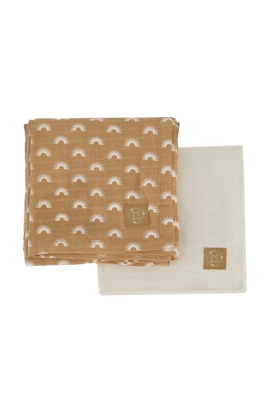 ZUSSS HYDROFIELE DOEKEN XL 110X110CM KAKI/ZAND